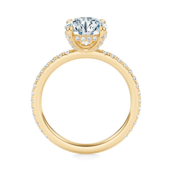 Baxter Full Pavé Engagement Ring Setting - Image 5